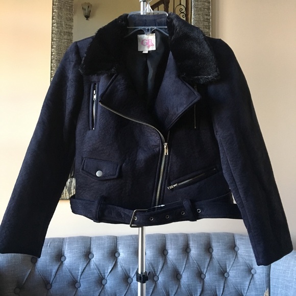 ✨NEW✨ Gianni Bini Biker Jacket - Picture 1 of 5